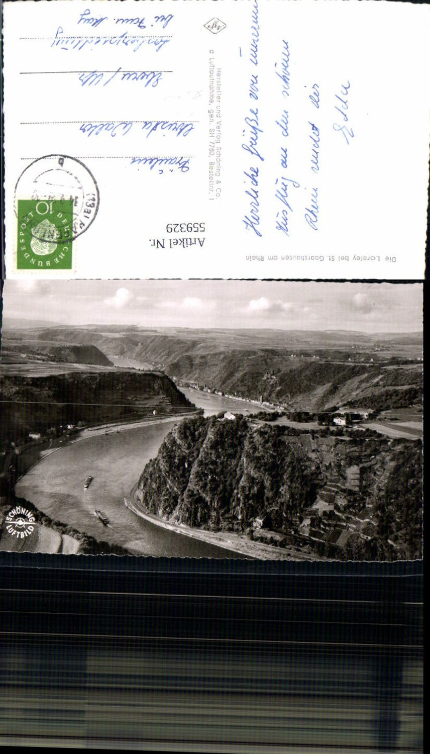559329,Loreley b. St Goarshausen a. Rhein Schiffe Dampfer