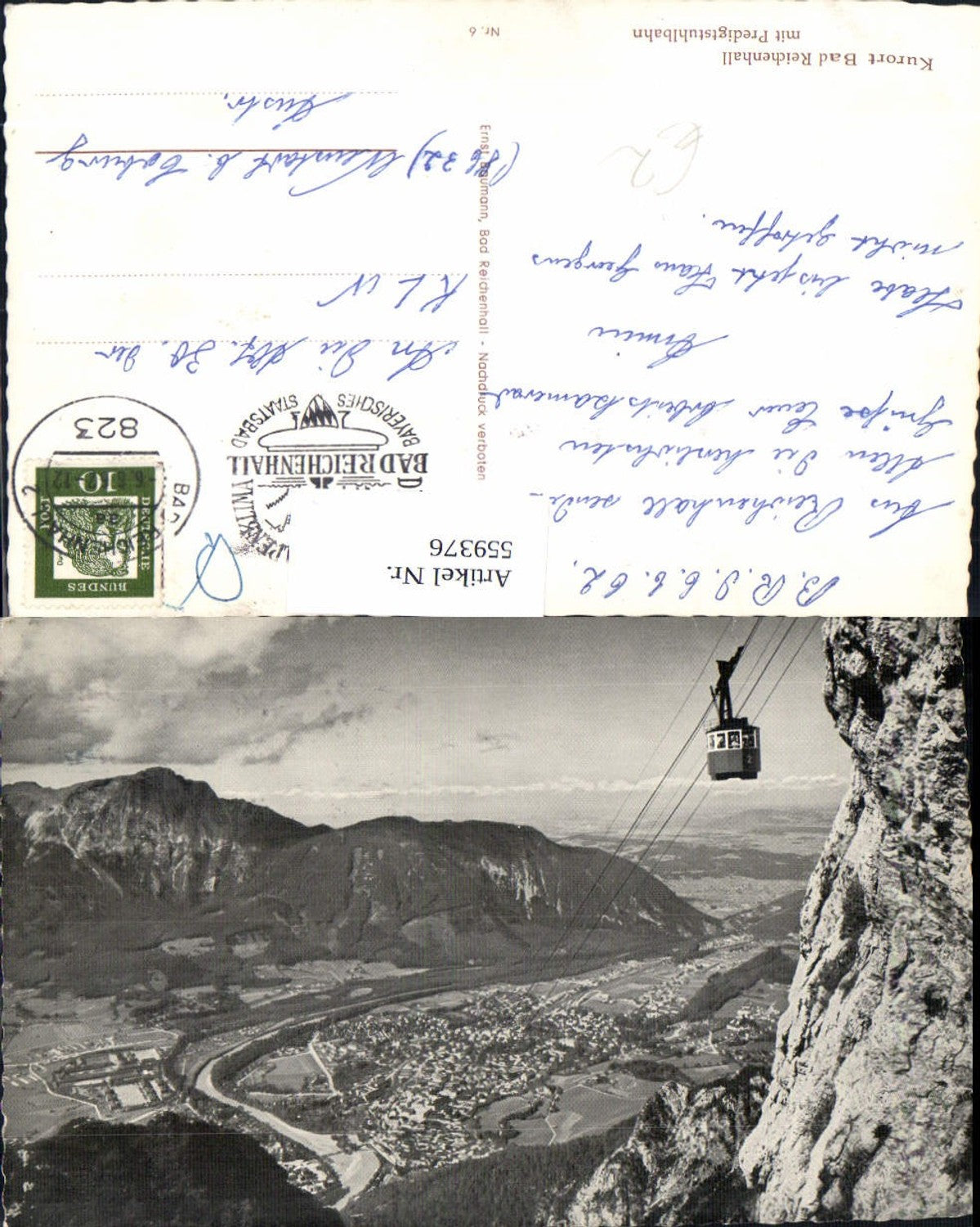 559376,Bad Reichenhall m. Predigtstuhlbahn Seilbahn Gondel