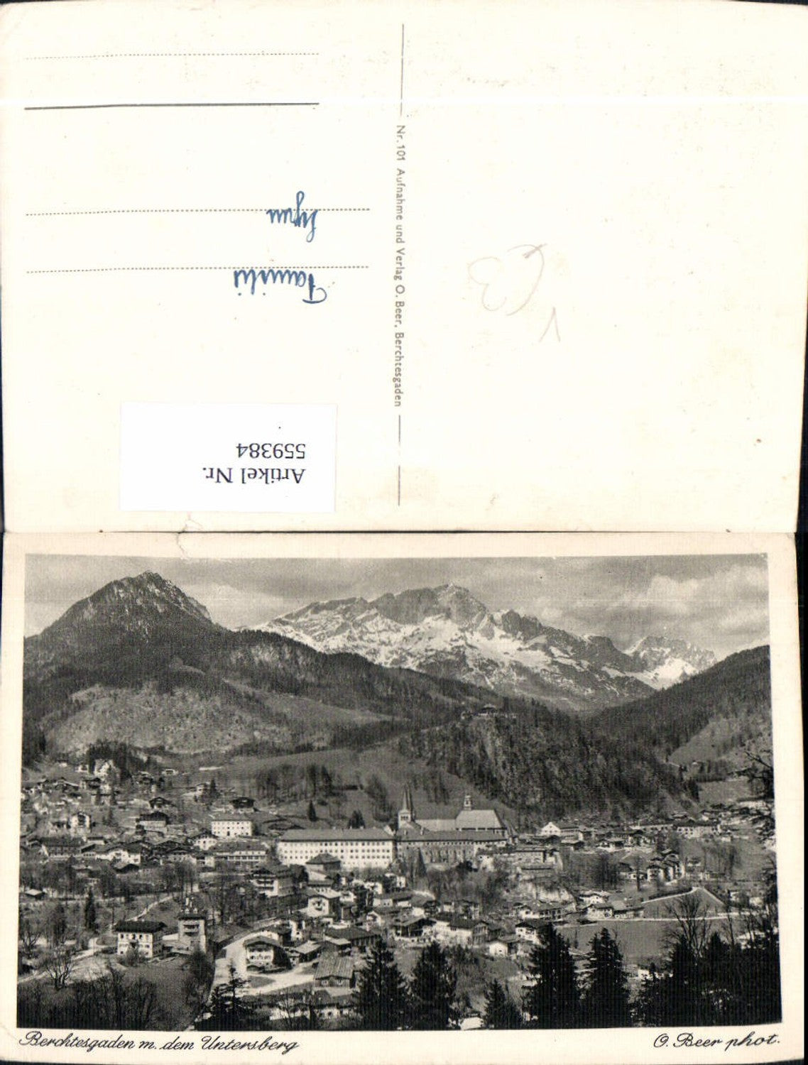 559384,Berchtesgaden m. d. Untersberg pub O. Beer 101
