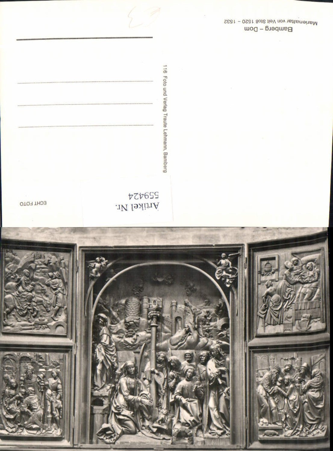 559424,Bamberg Dom Marienaltar Relief Religion