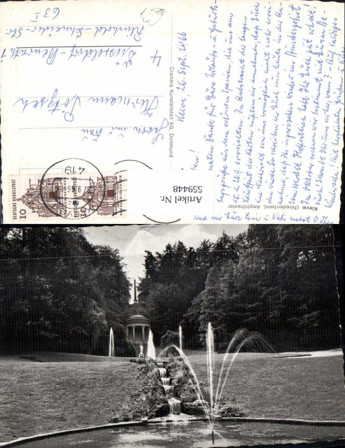 559448,Kleve Niederrhein Amphitheater Springbrunnen Brunnen