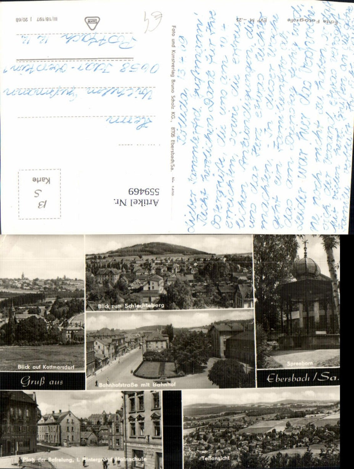 559469,Mehrbild Ak Ebersbach Ebersbach-Neugersdorf Bahnhofstraße Teilansicht