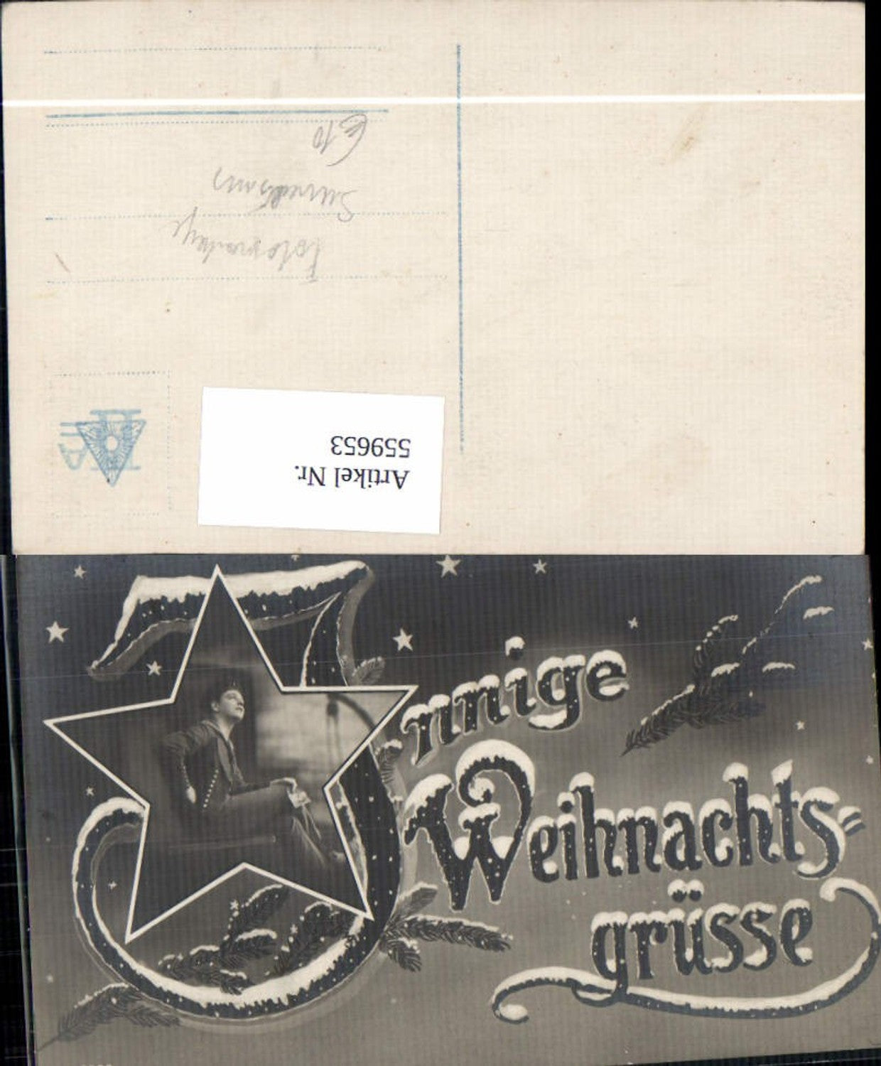 559653,Fotomontage Surrealismus Weihnachten Junger Mann Uniform Sterne