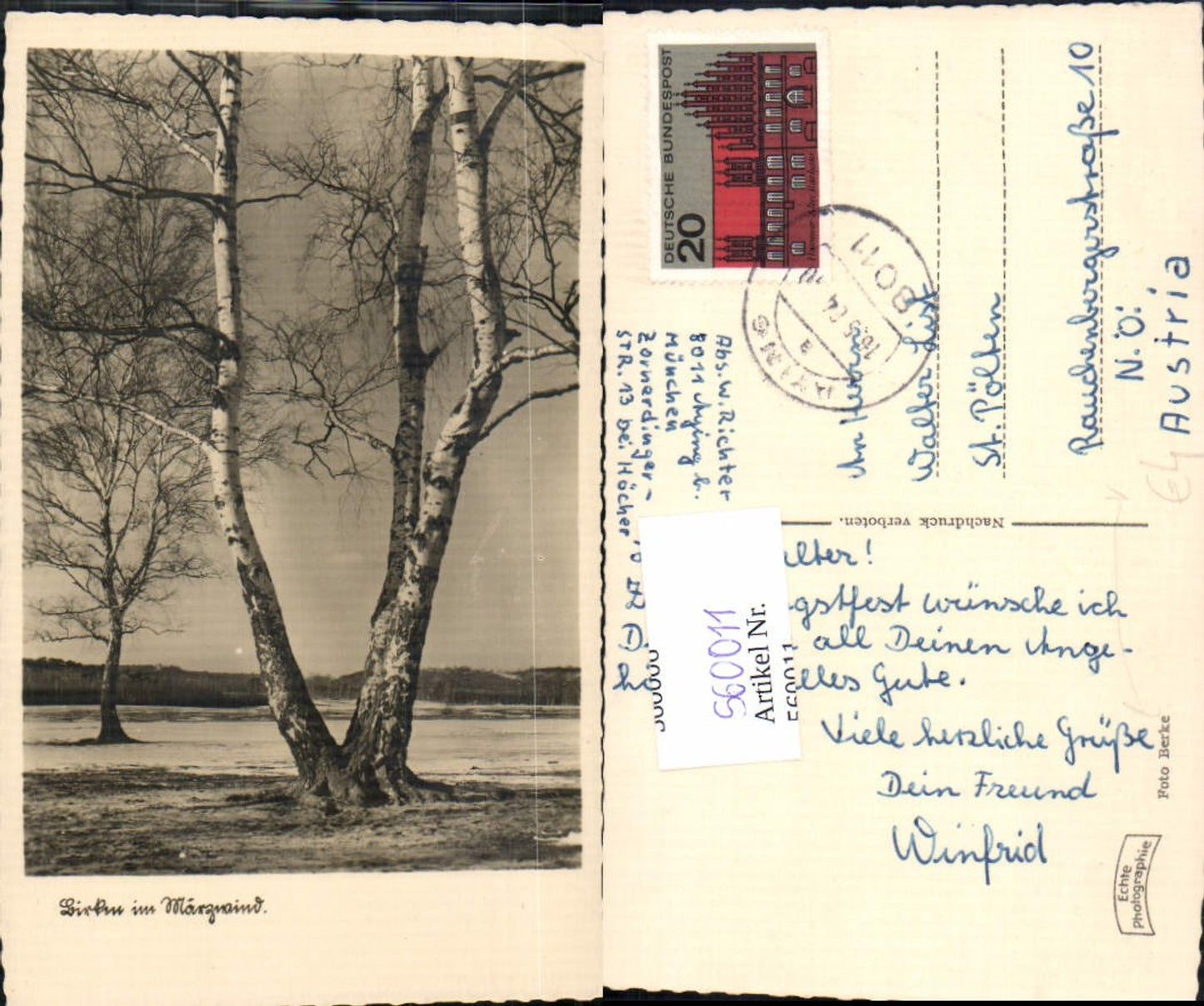 Alte Ansichtskarte – Old Postcard
