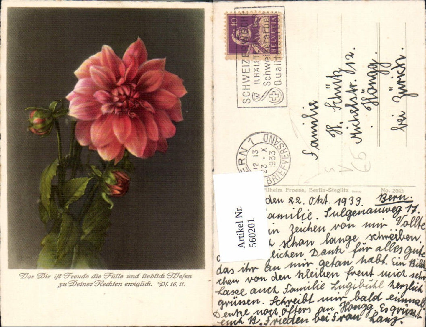 Alte Ansichtskarte – Old Postcard