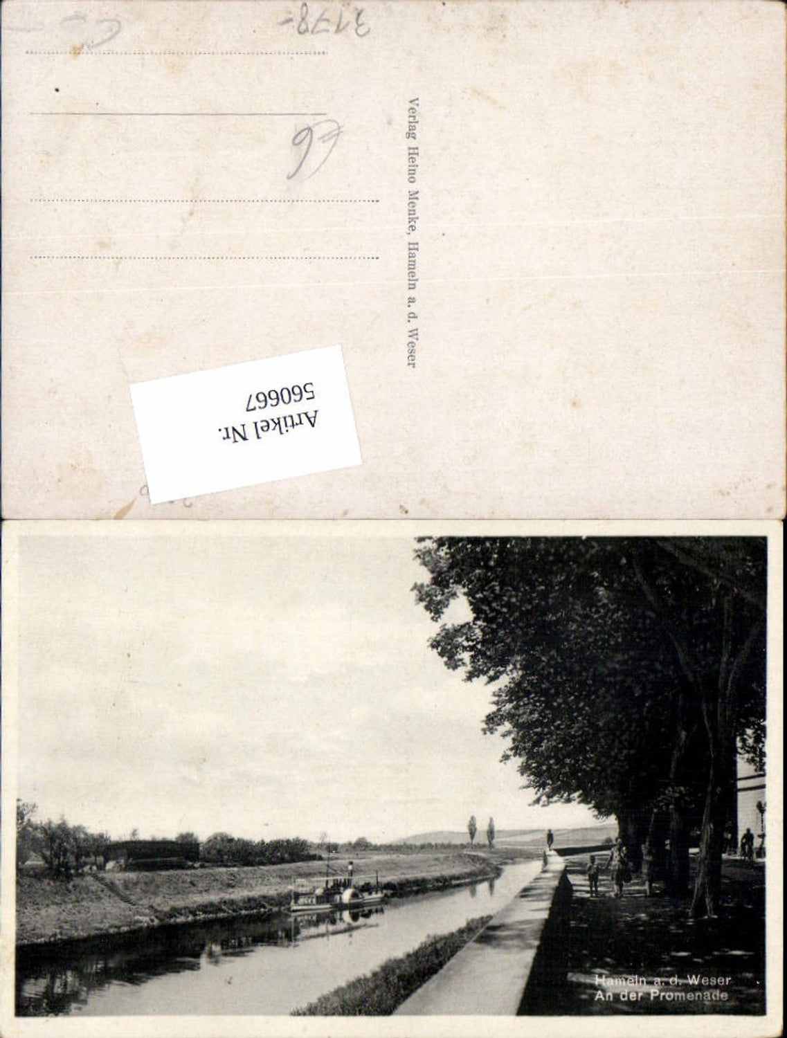 560667,Hameln a. d. Weser An der Promenade Schiff Dampfer