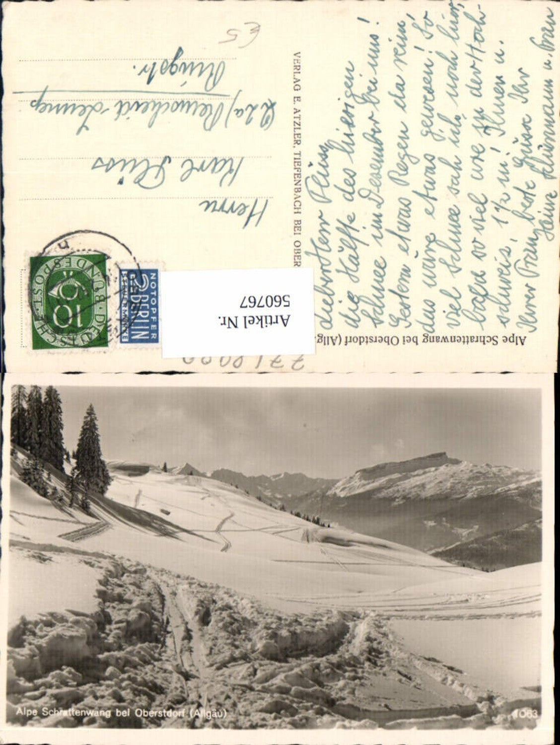 560767,Alpe Schrattenwang b. Oberstdorf Allgäu Winteransicht