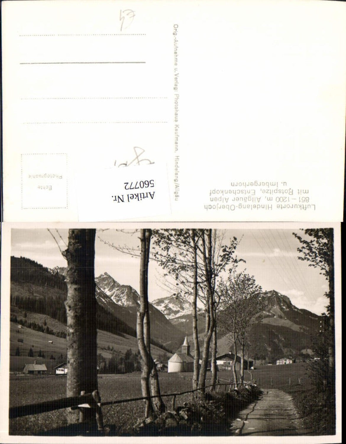 560772,Foto Ak Bad Hindelang Oberjoch m. Rotspitze Entschenkopf Imbergerhorn