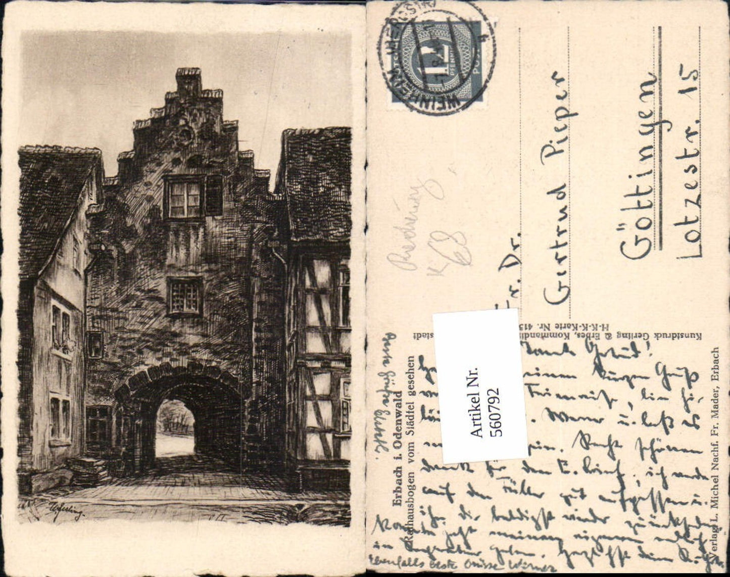Alte Ansichtskarte – Old Postcard
