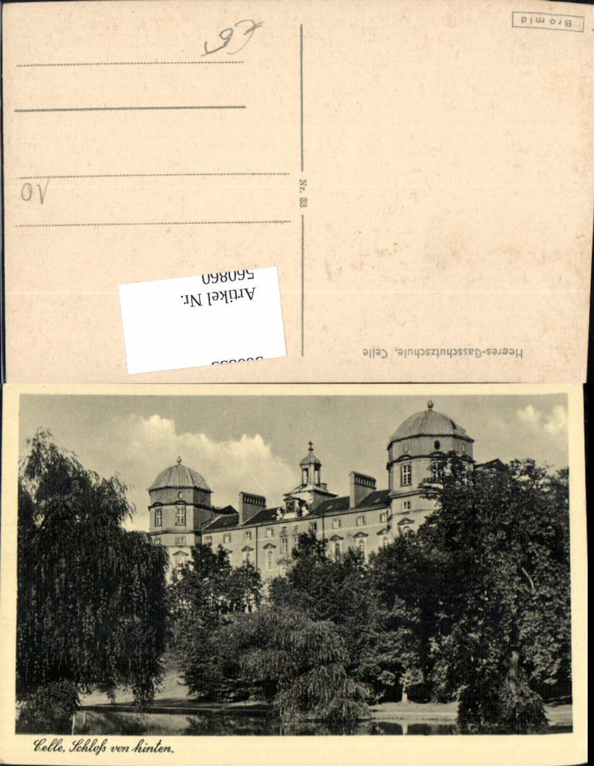 560860,Celle Schloss Hinteransicht