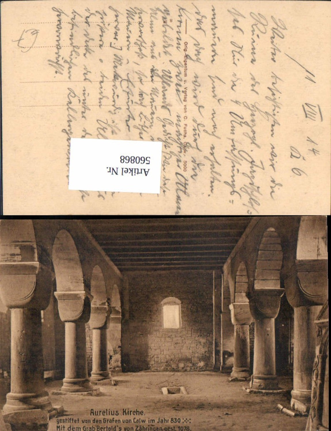 560868, Calw St. Aurelius Church, Grave of Bertold von Zähringen