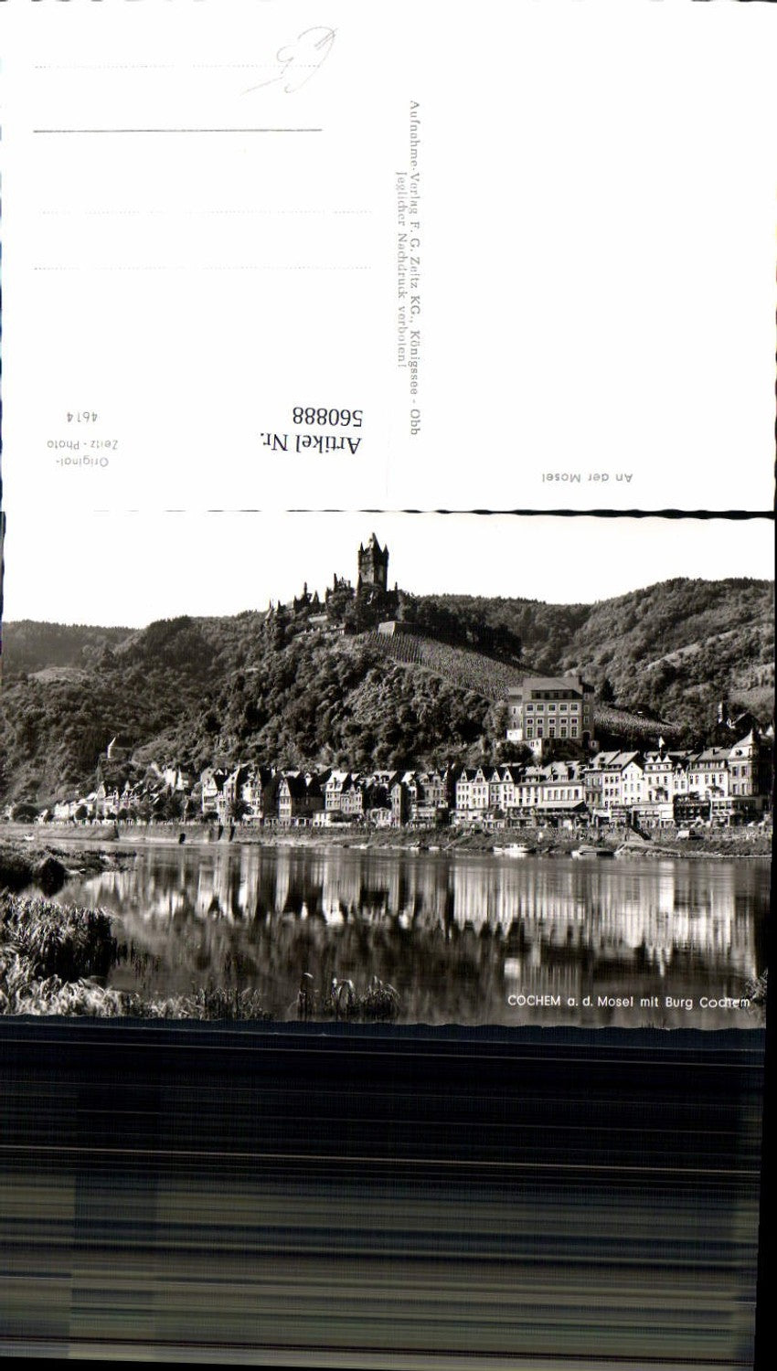 560888,Foto Ak Cochem a. d. Mosel m. Burg Cochem