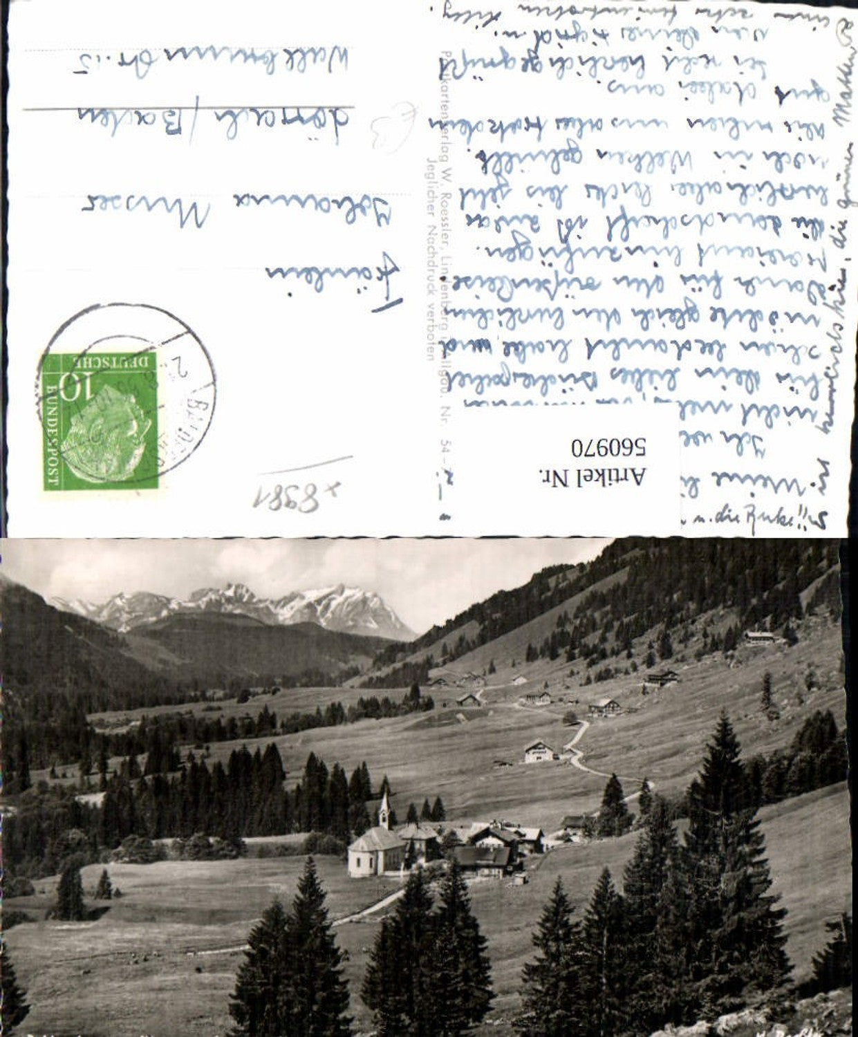 560970,Balderschwang i. Allgäu mit Säntis u. Altmann