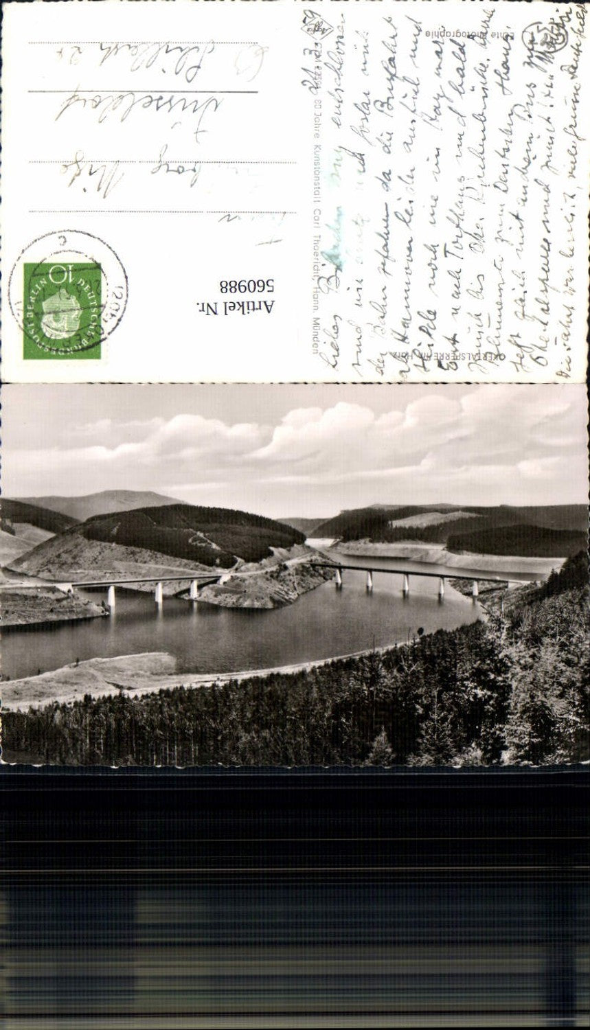 560988,Foto Ak Okertalsperre i. Harz Talsperre Clausthal-Zellerfeld Altenau-Schulenberg