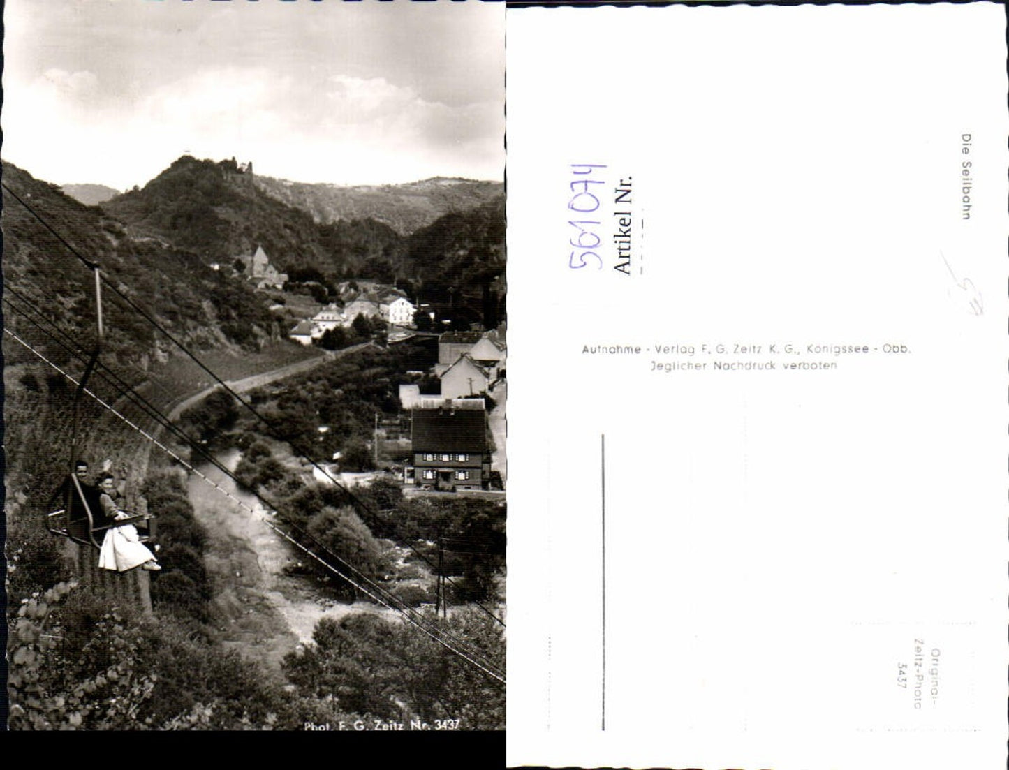 561074,Foto Ak Altenahr Sessellift Weinbau