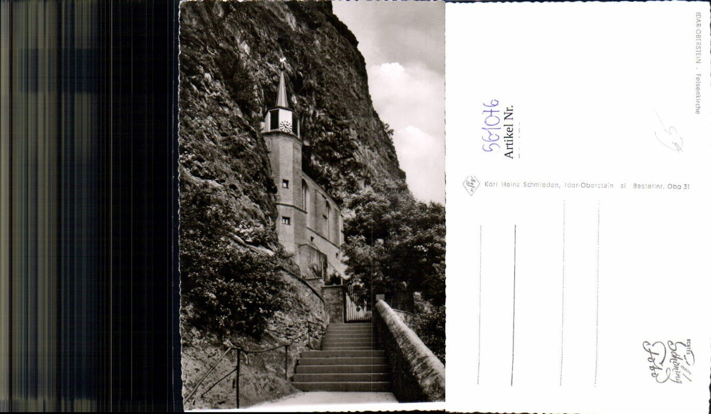 561076,Foto Ak Idar-Oberstein Felsenkirche