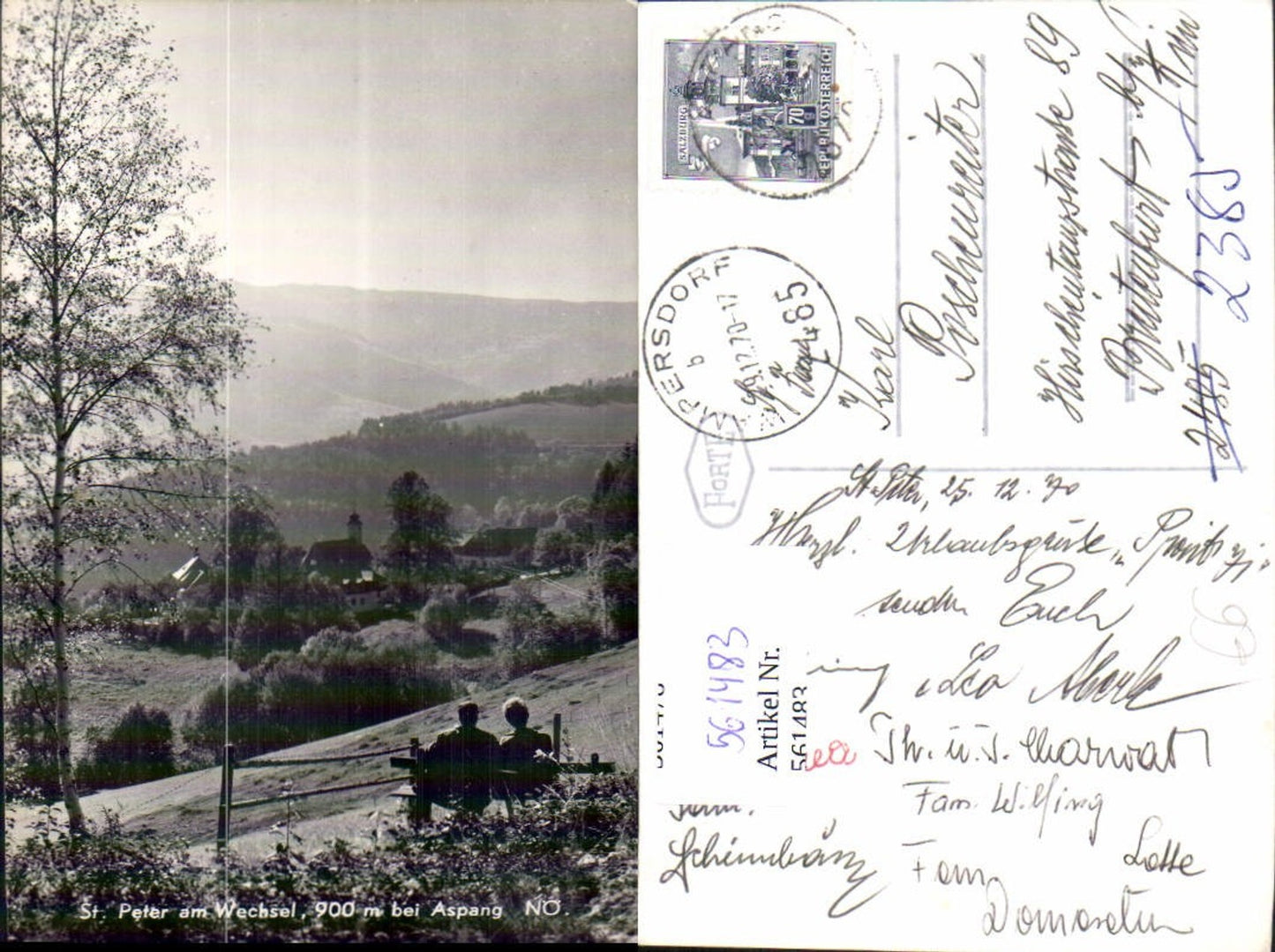 561483,Foto Ak St Peter a. Wechsel b. Aspang Aspangberg-St. Peter