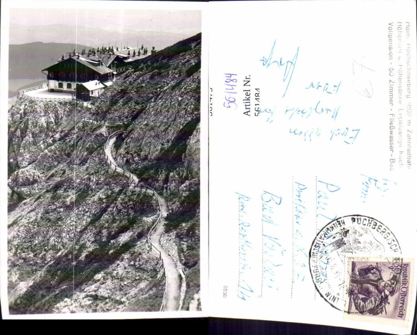 561484,Foto Ak Hotel Hochschneeberg Puchberg am Schneeberg