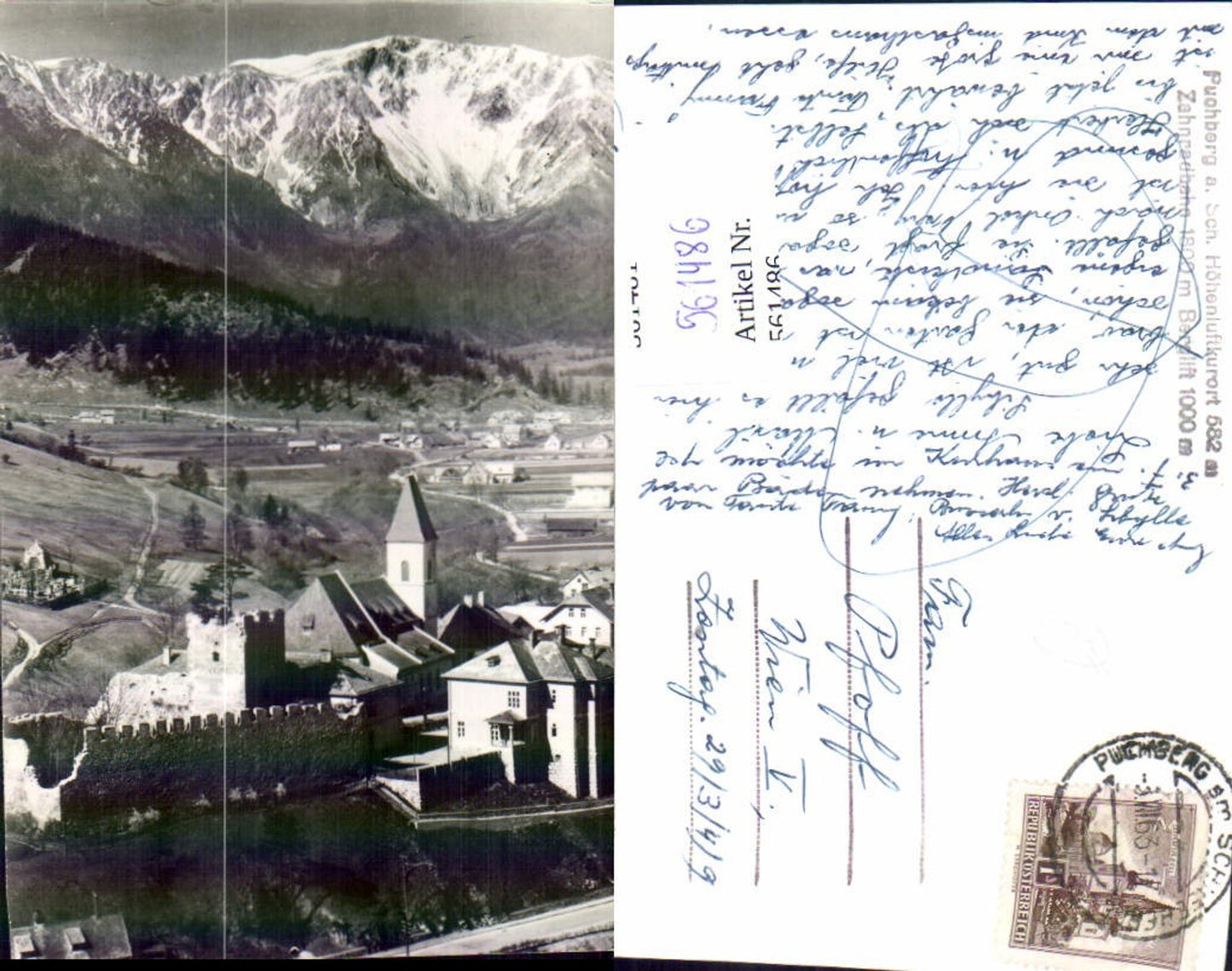 561486,Puchberg a. Schneeberg Burg Kirche