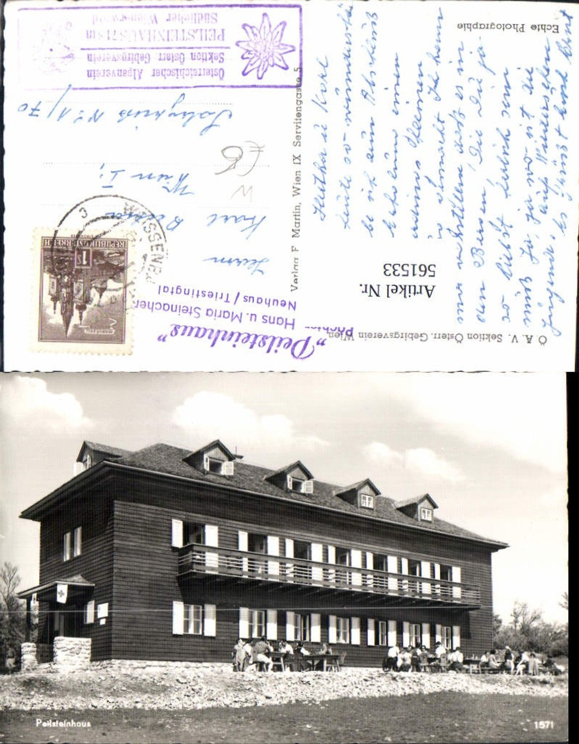 561533,Foto Ak Peilsteinhaus Neuhaus Triestingtal Weissenbach an der Triesting