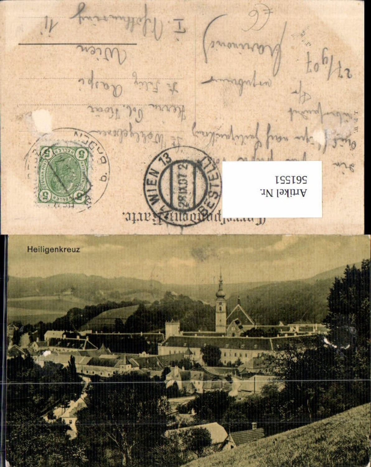 561551,Heiligenkreuz Ansicht m. Stift