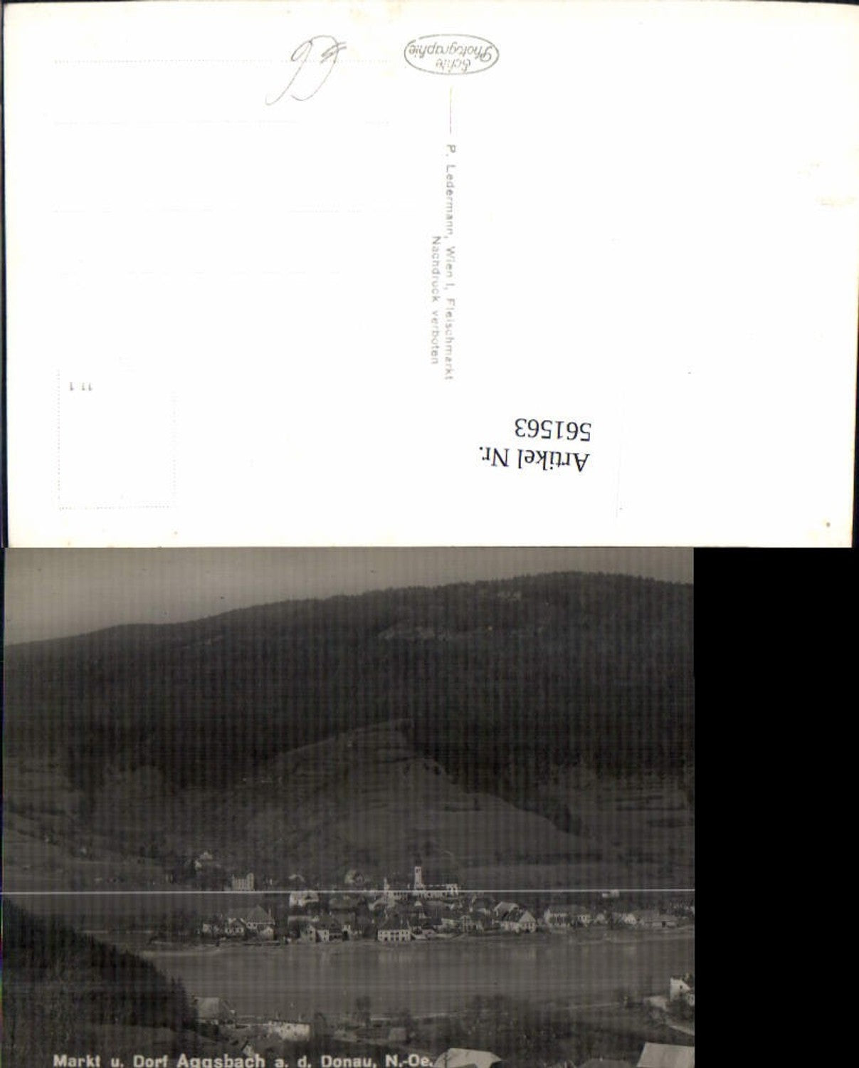 561563,Foto Ak Markt u. Dorf Aggsbach a. d. Donau