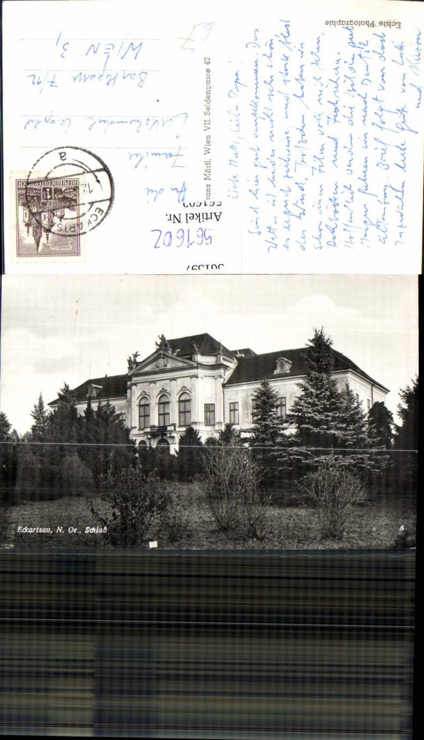 561602,Foto Ak Eckartsau Schloss