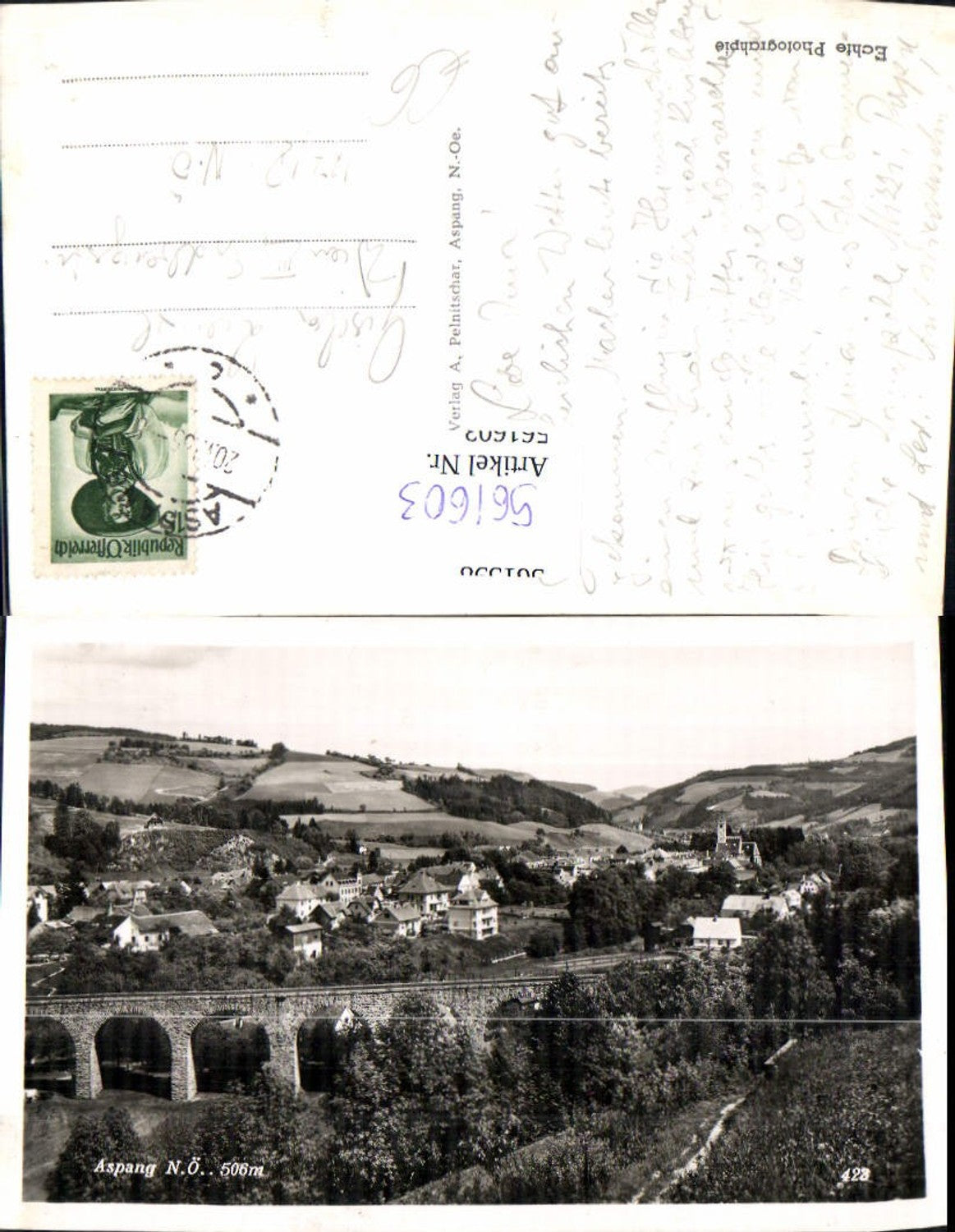 561603,Foto Ak Aspang Viadukt Aspang-Markt