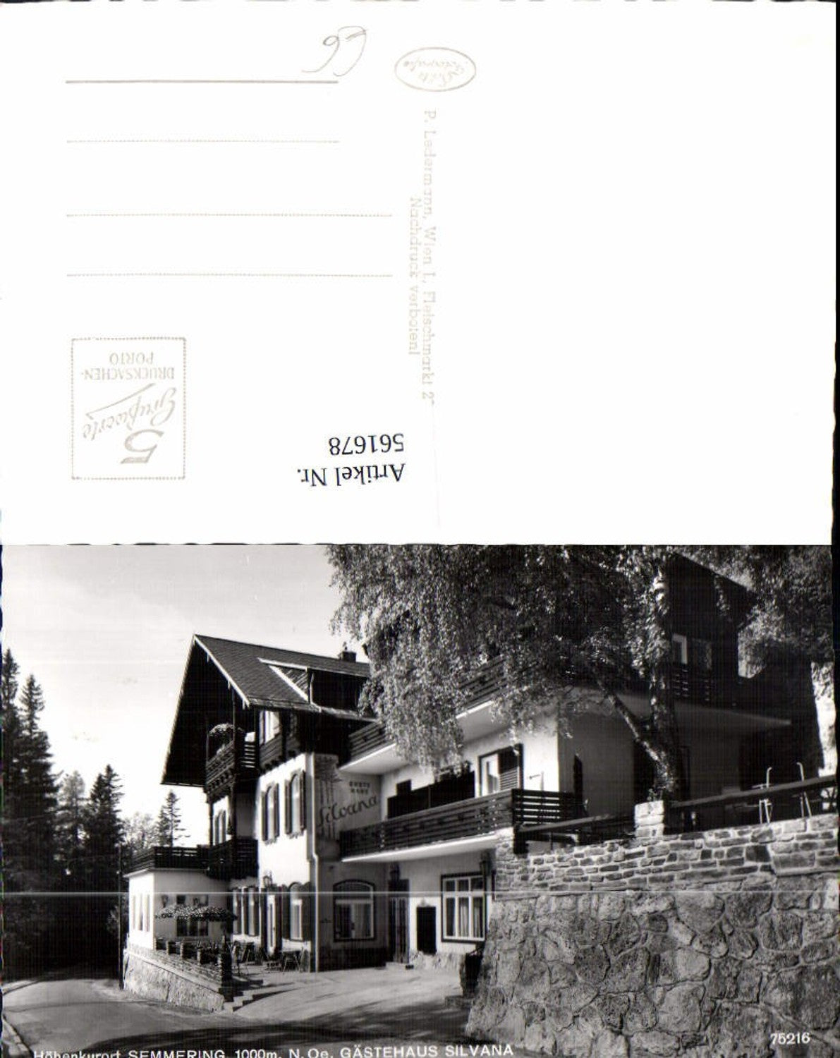 561678,Foto Ak Semmering Gästehaus Silvana