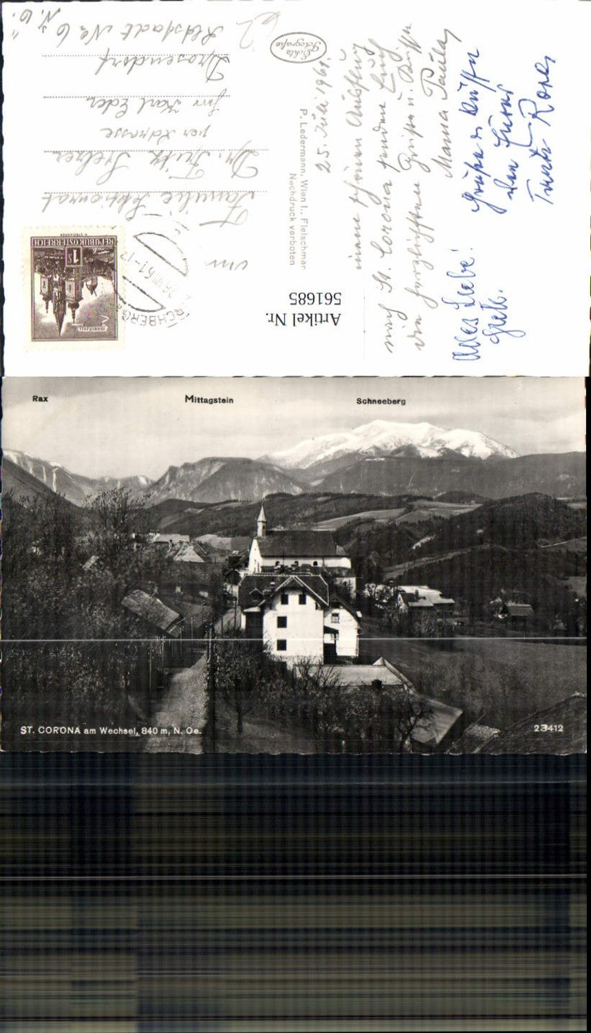 561685,Foto Ak St. Corona am Wechsel