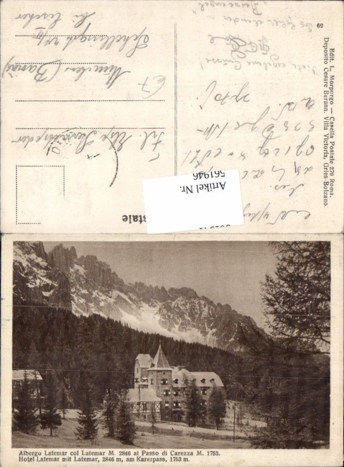 Alte Ansichtskarte – Old Postcard
