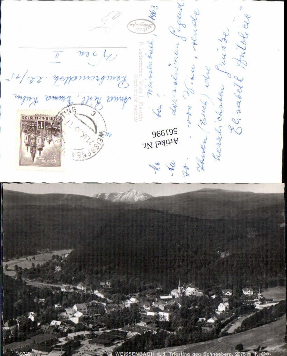 561996,Weissenbach an der Triesting m. Schneeberg