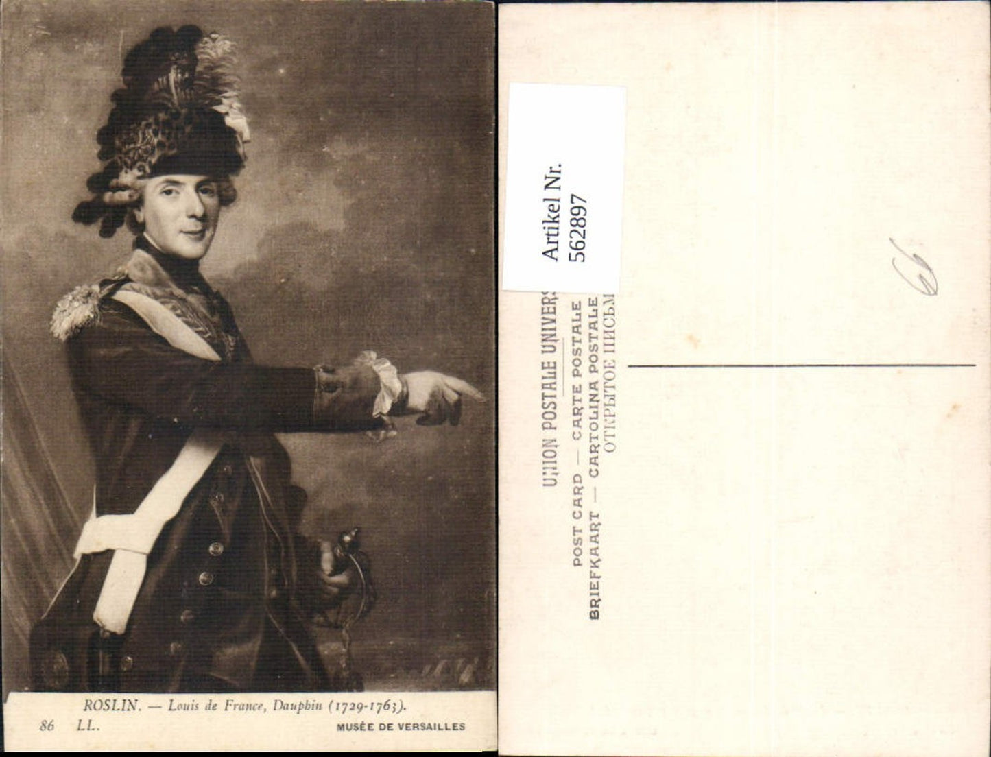 562897,Künstler Ak Roslin Louis de France Dauphin Adel Monarchie