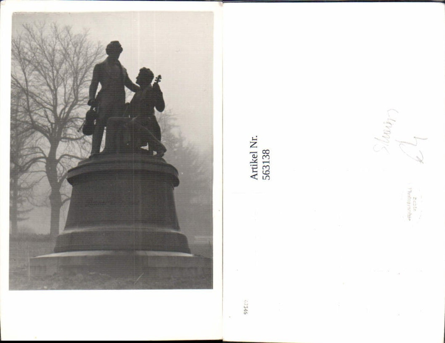 563138,Foto Ak Straussdenkmal Johann Strauss Statue Monument