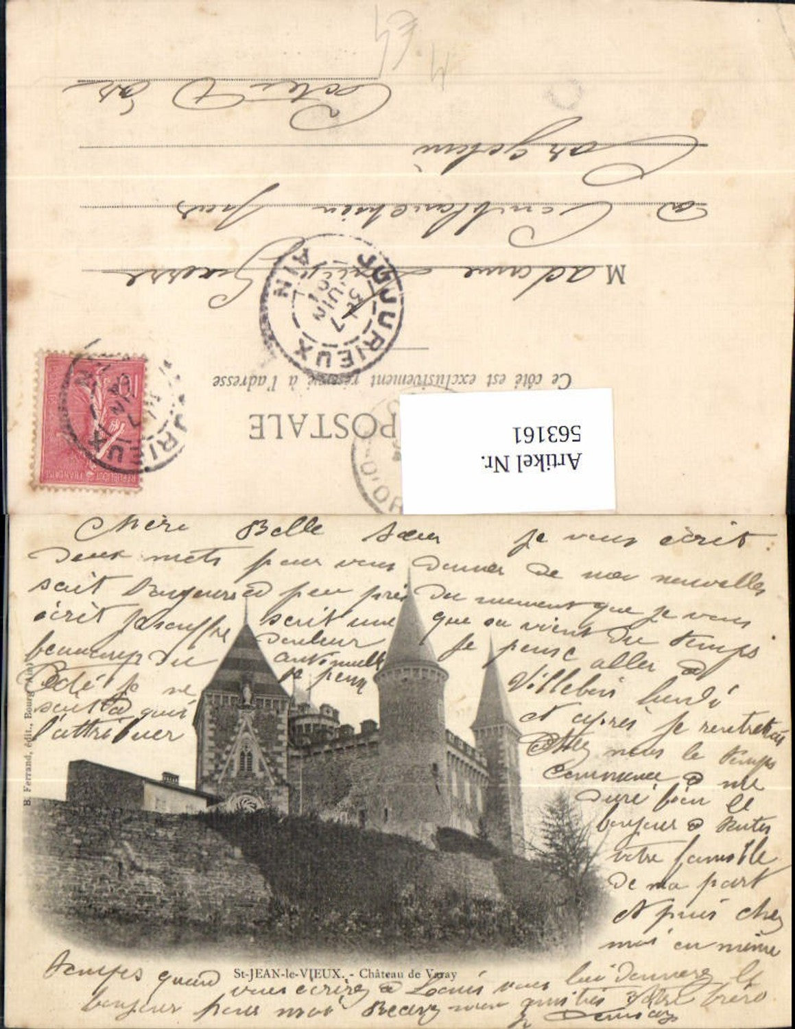 563161,Schloss St-Jean-le Vieux Chateau de Varay