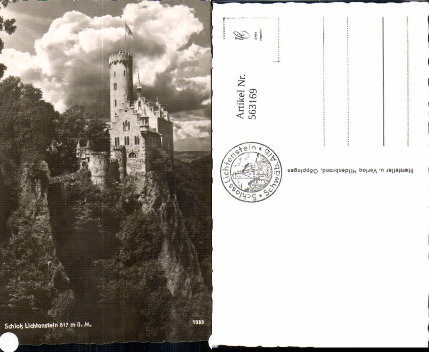 563169,Foto Ak Lichtenstein Schloss Lichtenstein