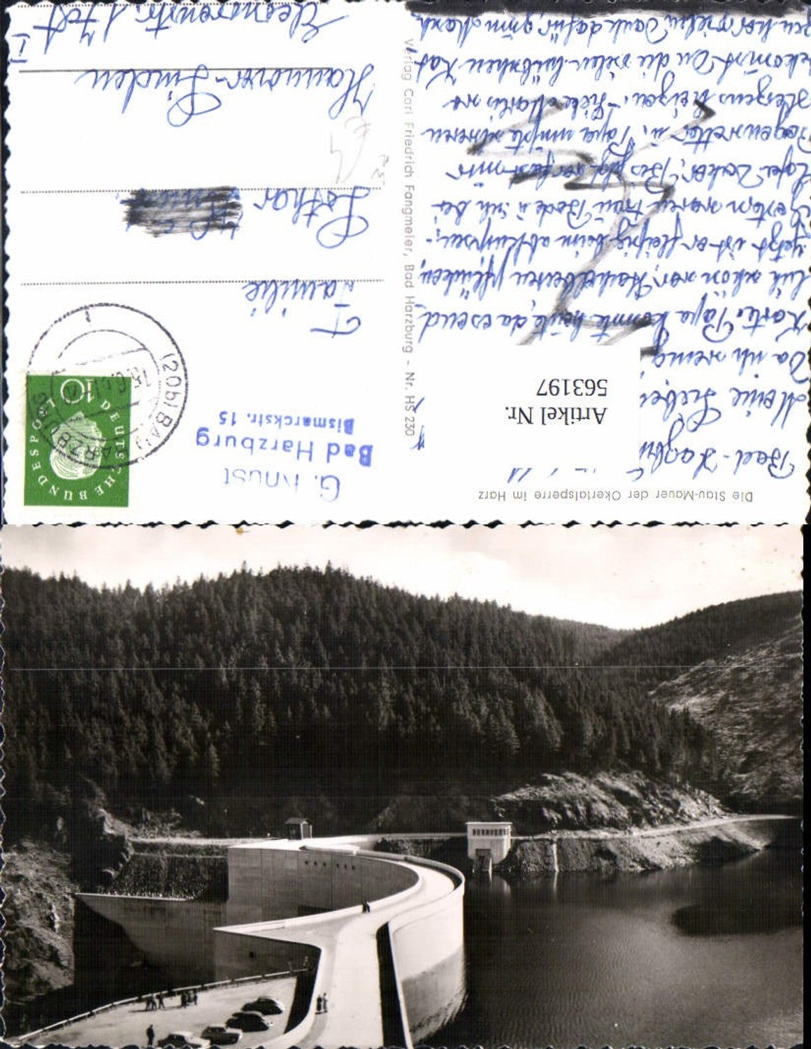 563197,Altenau Okertalsperre Hochharz Sperrmauer Talsperre