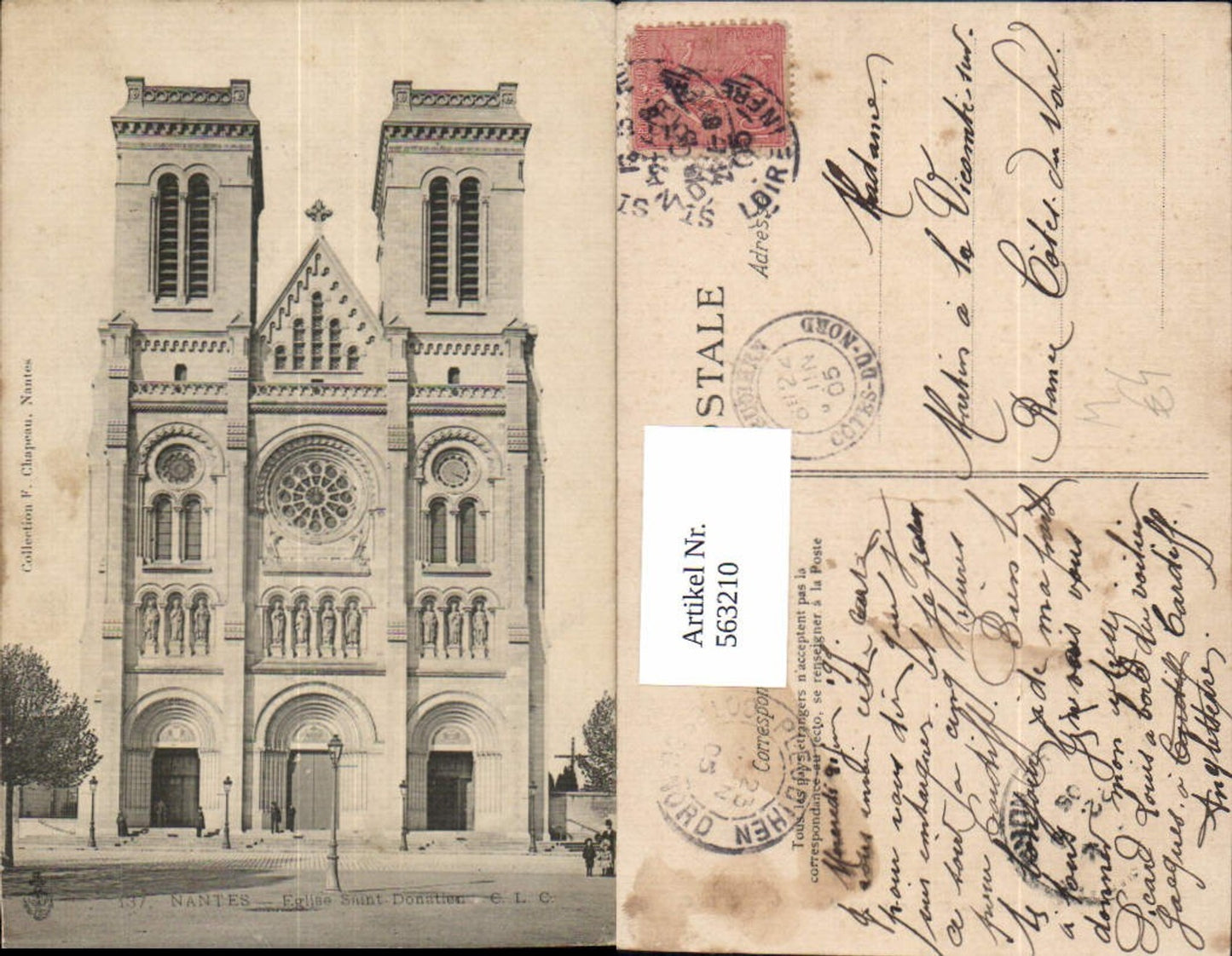 563210,Nantes Eglise Saint Donatien Kirche Dom