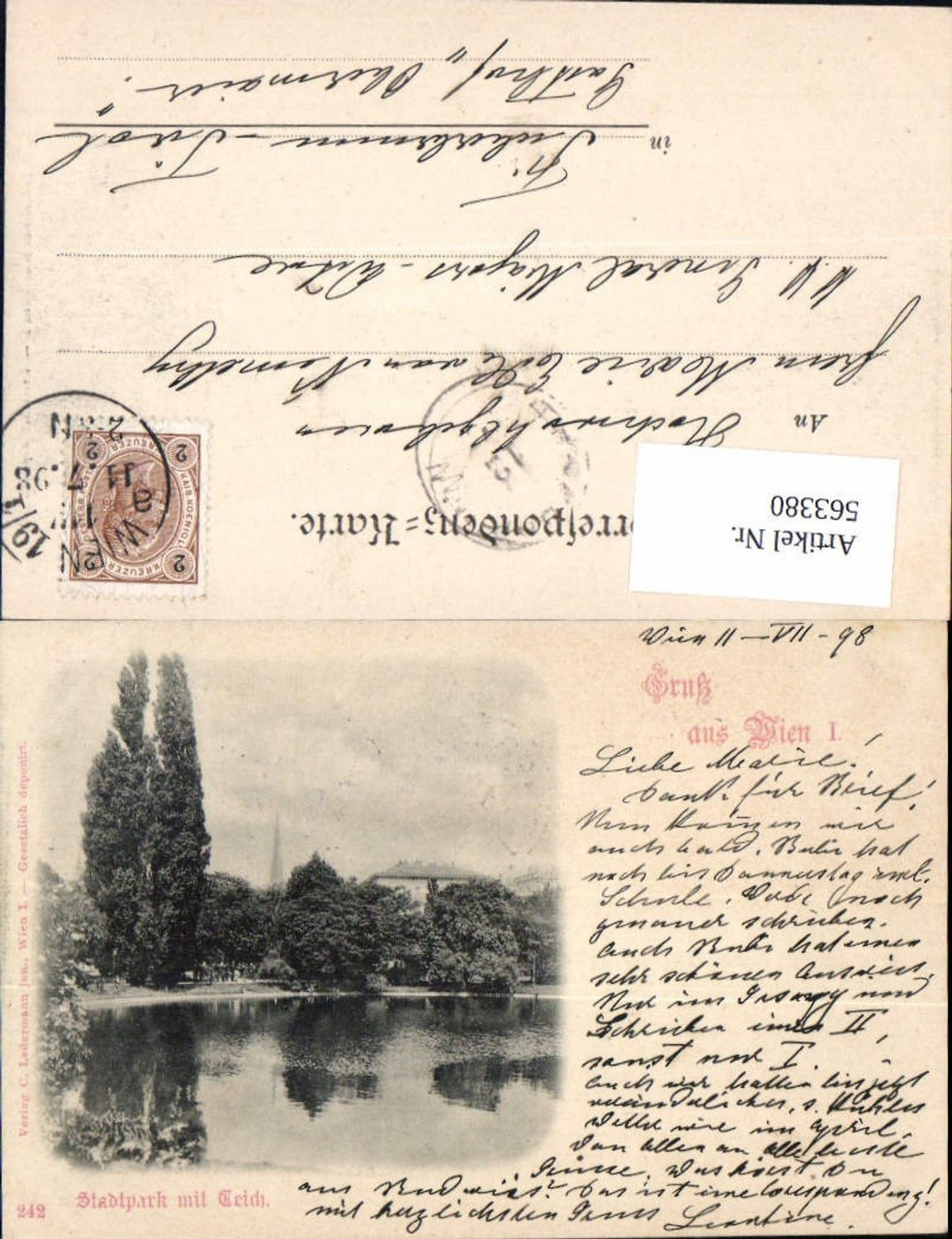 Alte Ansichtskarte – Old Postcard