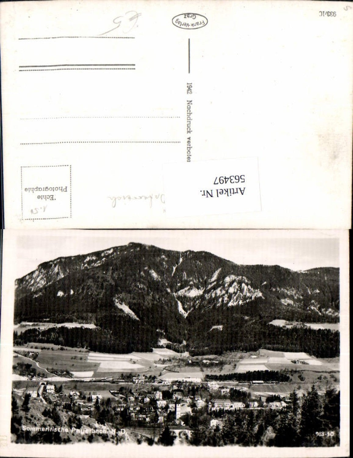 563497,Foto Ak Payerbach Totale