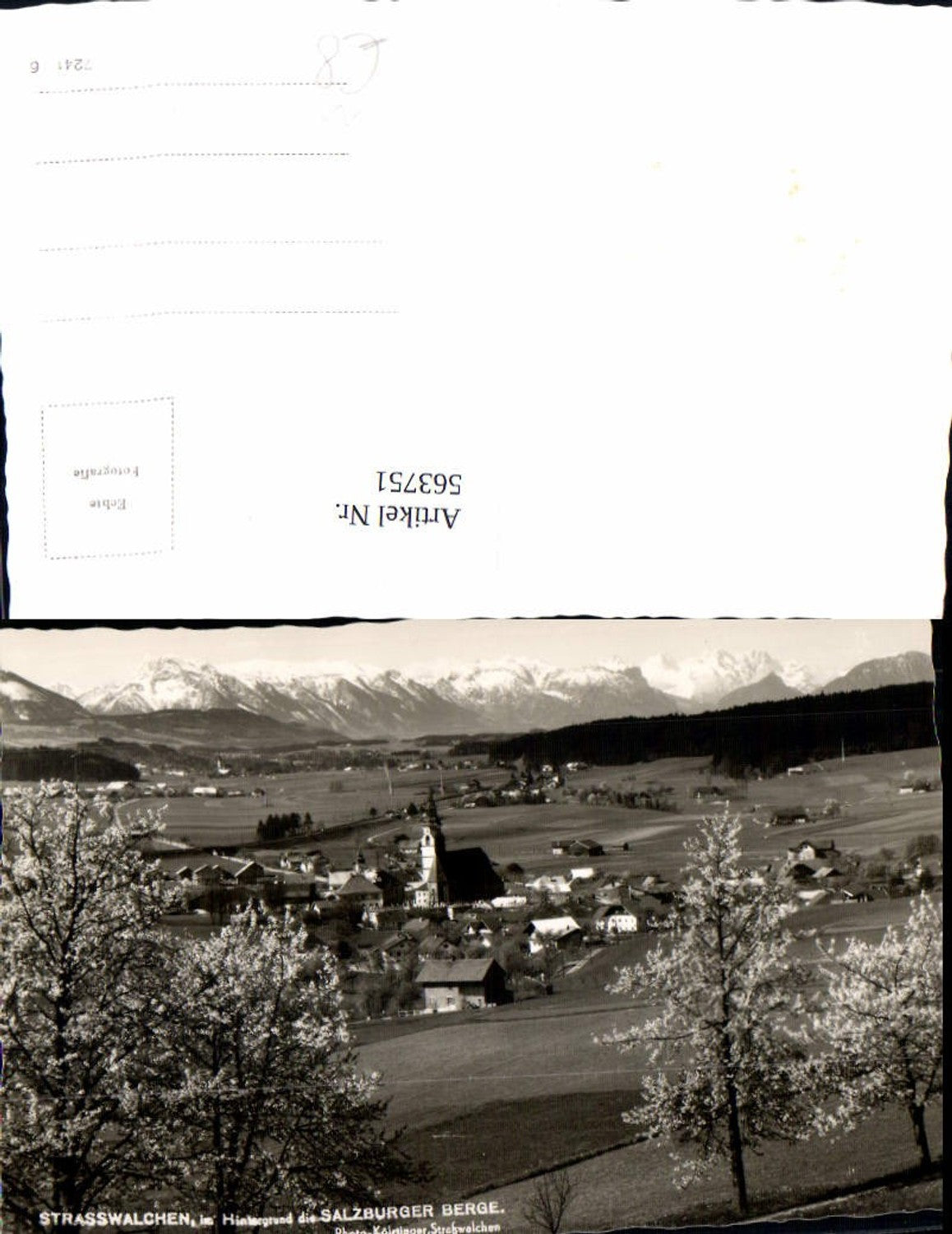 563751, Photo Ak Straßwalchen Strasswalchen m. Salzburger Berge