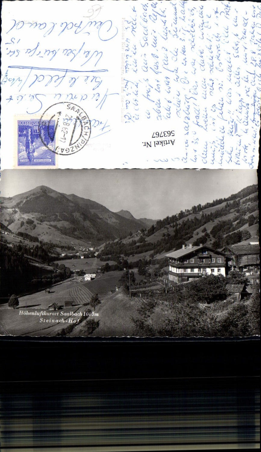 563767,Foto Ak Saalbach-Hinterglemm Steinach-Hof