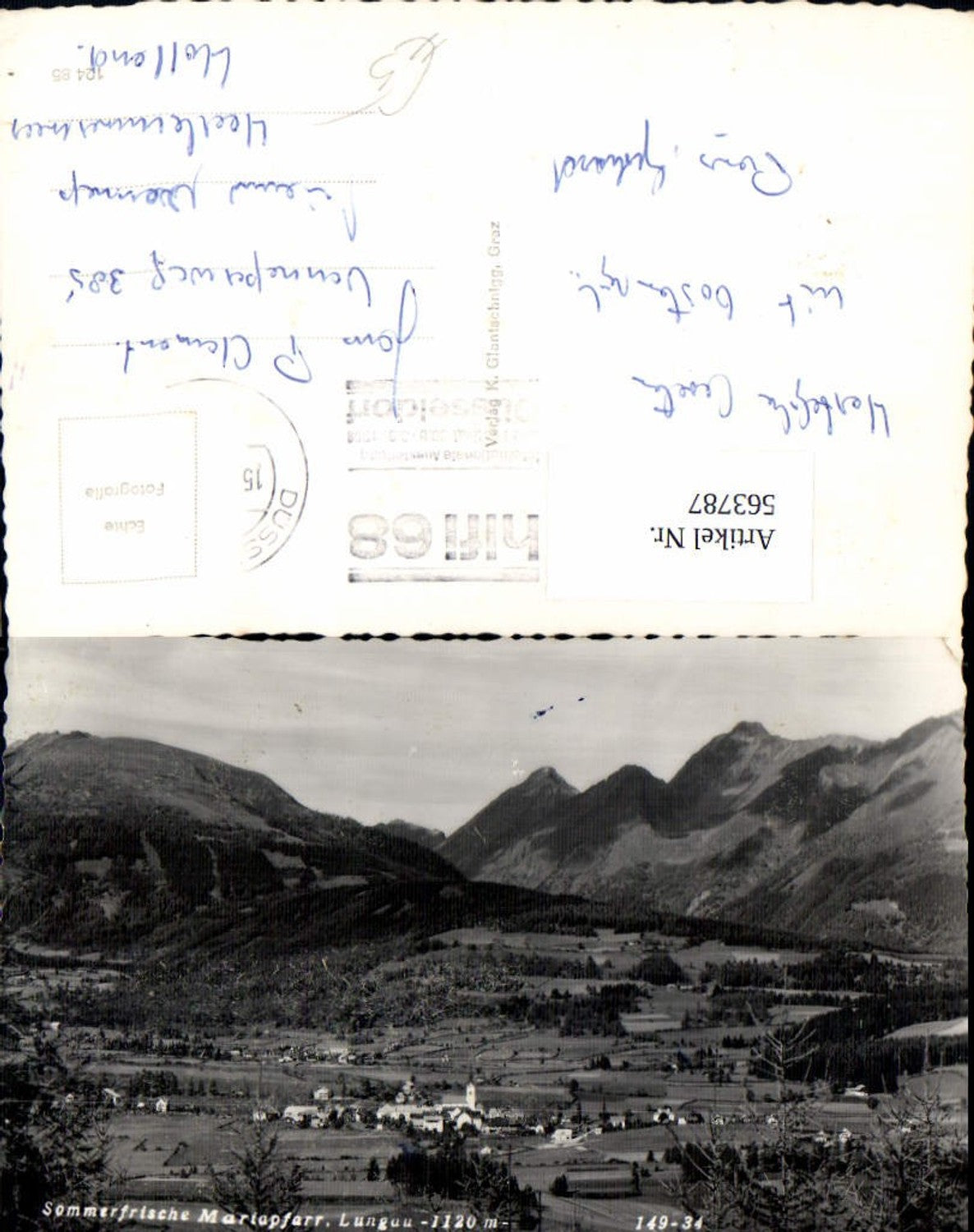 563787,Foto Ak Mariapfarr Lungau Totale