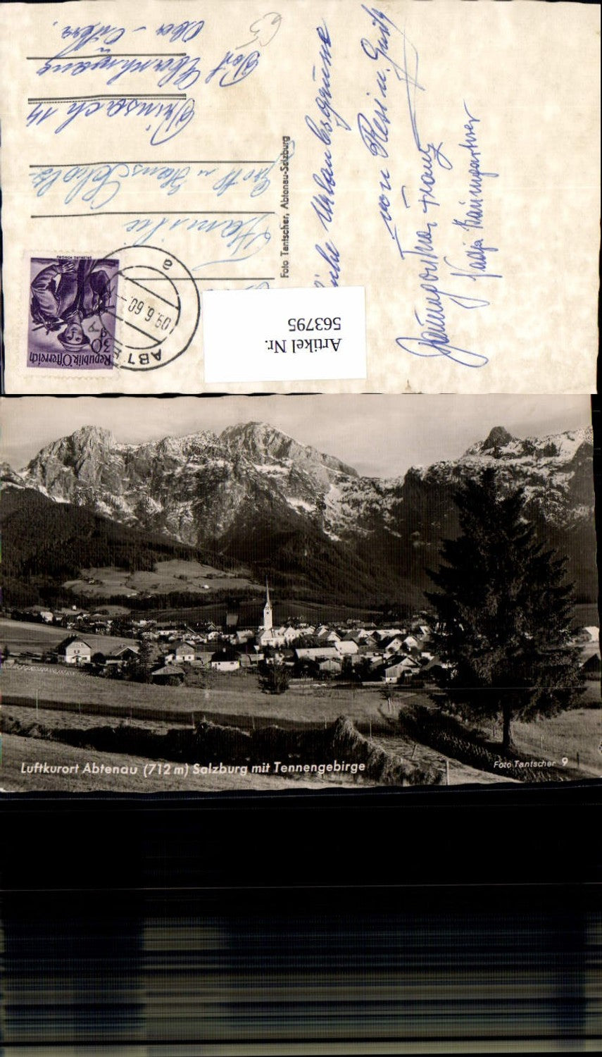 563795,Foto Ak Abtenau m. Tennengebirge