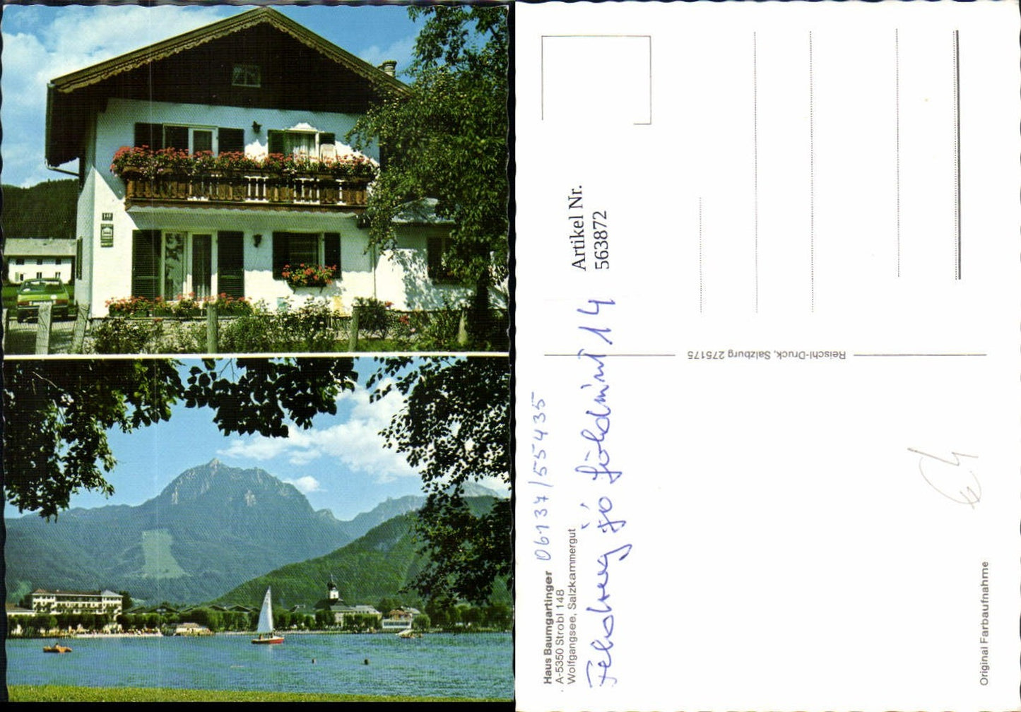 563872, Multi-image Ak Strobl Haus Baumgartinger Private room Sailboat