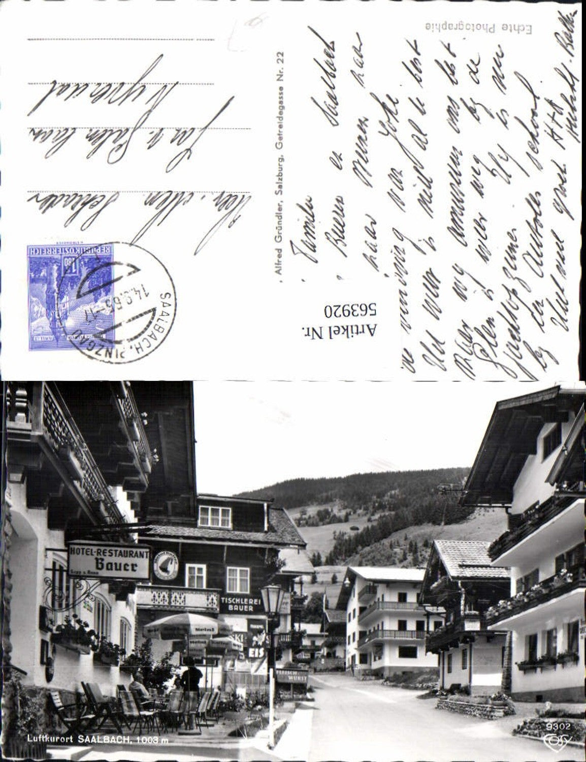 563920,Foto Ak Saalbach-Hinterglemm Hotel Restaurant Bauer Tischlerei Bauer pub Cosy 9302