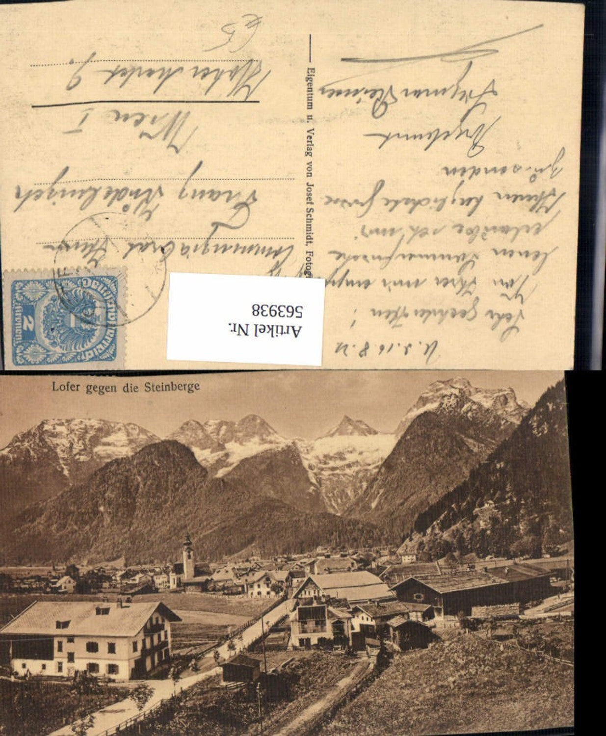563938,Lofer geg. d. Steinberge