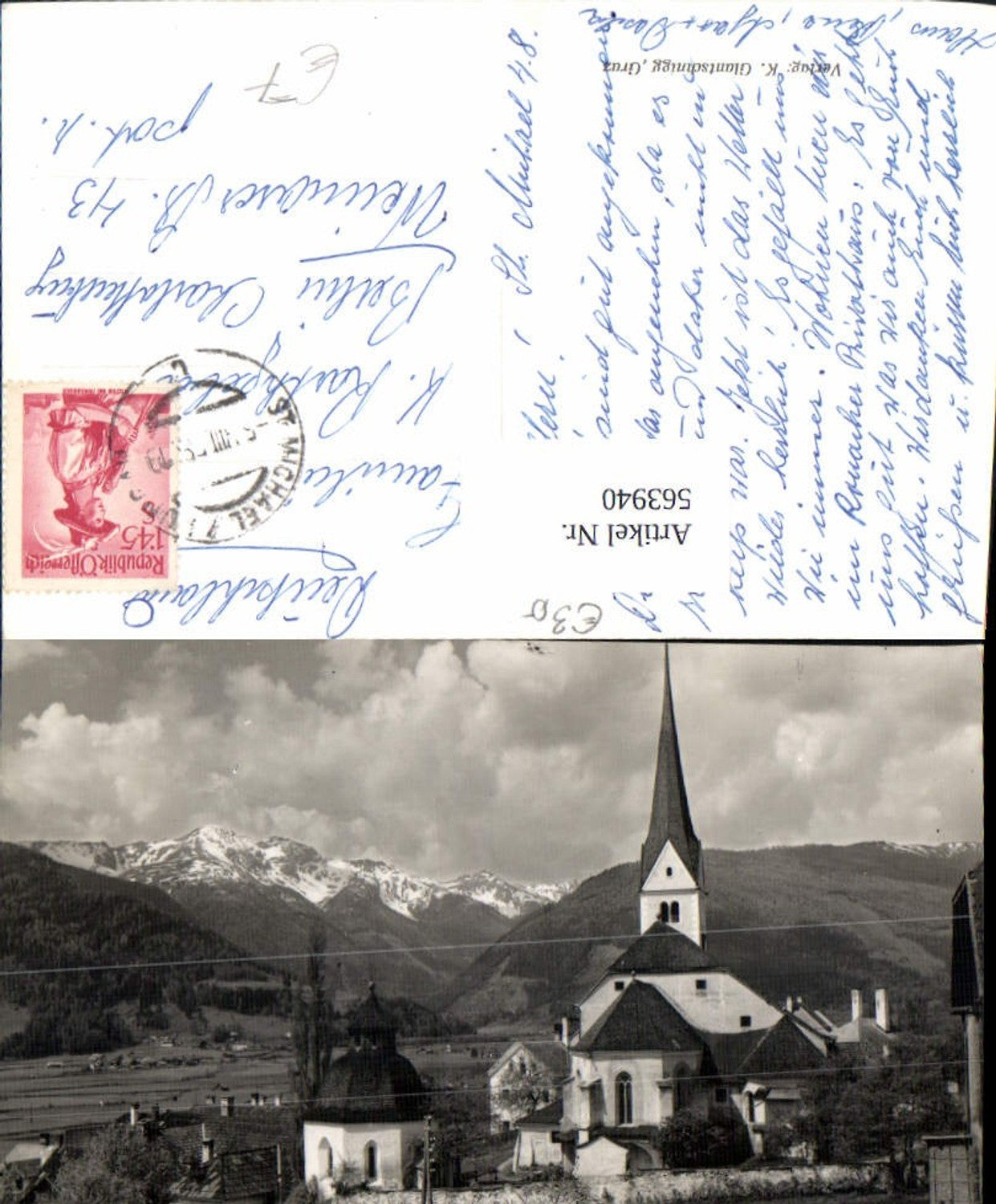 563940,Foto Ak Sankt Michael im Lungau