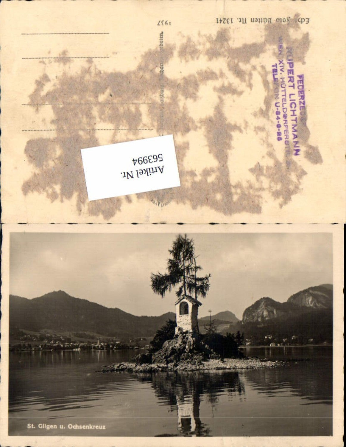 563994, great AK St. Gilgen am Abersee Ochsenkreuz Fürberg
