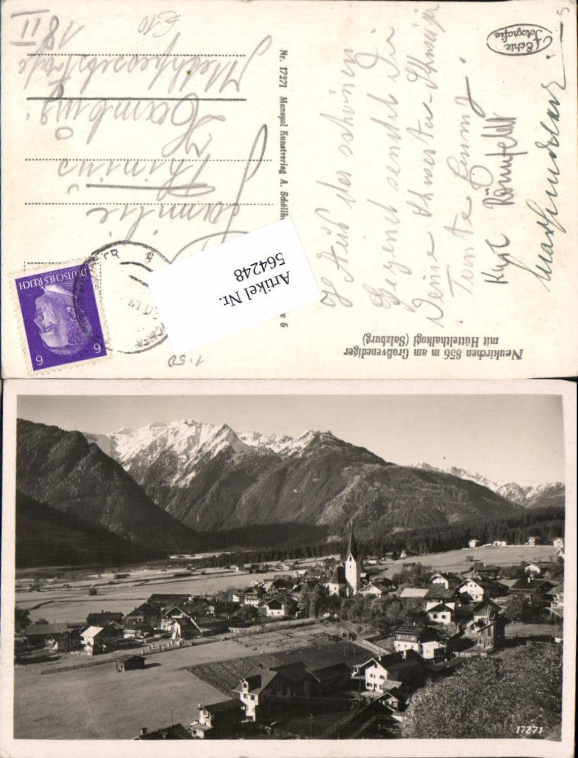 564248,Foto Ak Neukirchen a. Großvenediger m. Hüttelthalkogel